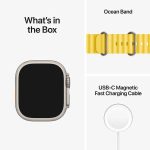 Apple Watch Ultra GPS + LTE 49mm  Titanium Case with Yellow Ocean Band